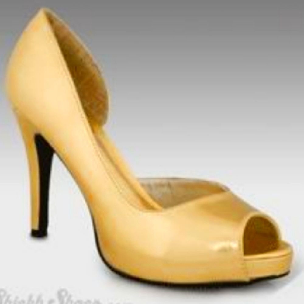 WOMEN"S IT’S OK PEEP TOE D'ORSAY HIGH HEEL STILETTOS PUMP SHOES